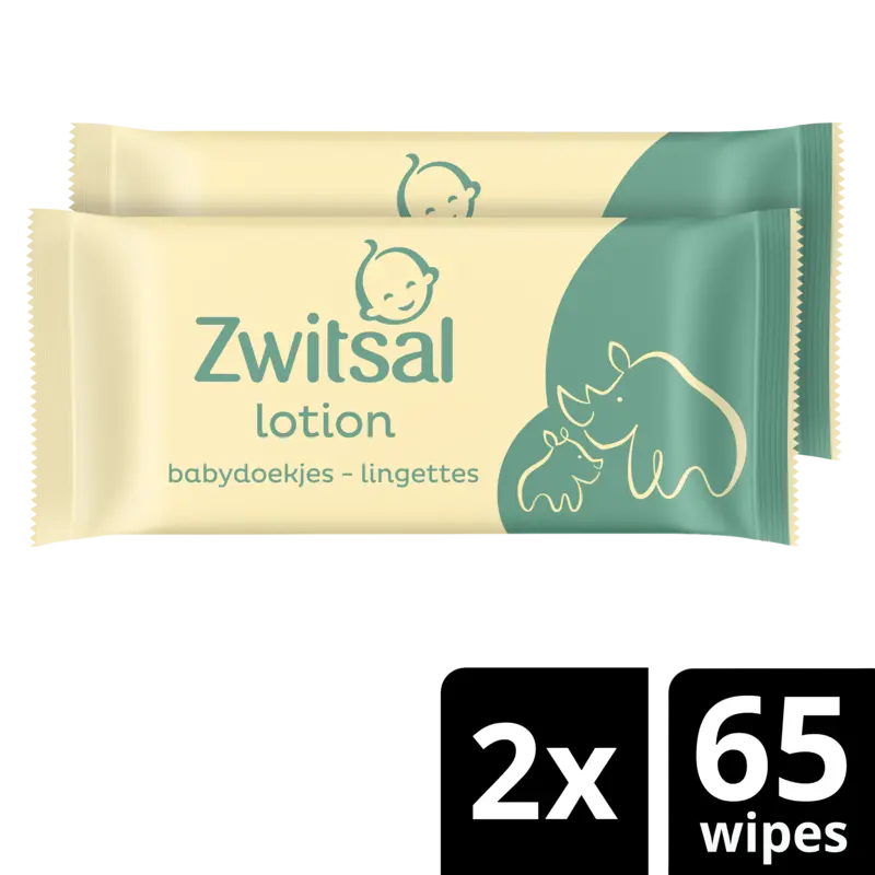 Baby lotion billendoekjes 2-pack