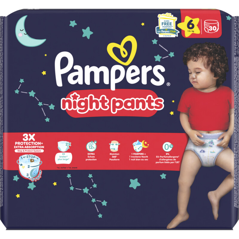 Een afbeelding van Pampers Baby dry night pants luierbroekje maat 6