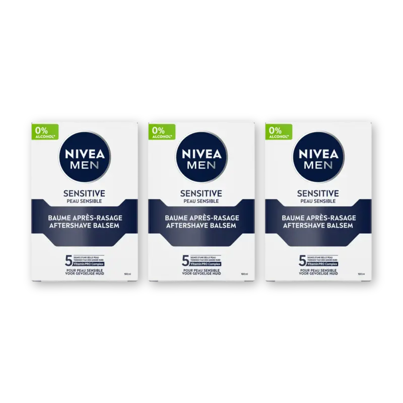 NIVEA Men sensitive after shave balsem 3-pack