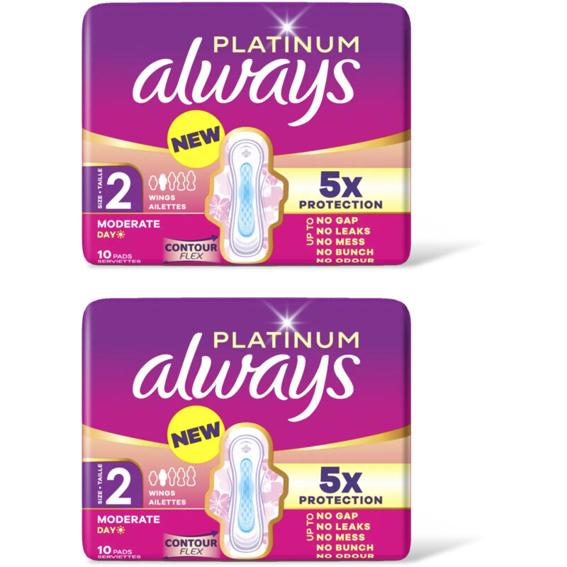 Always Platinum long maandverband 2-pack