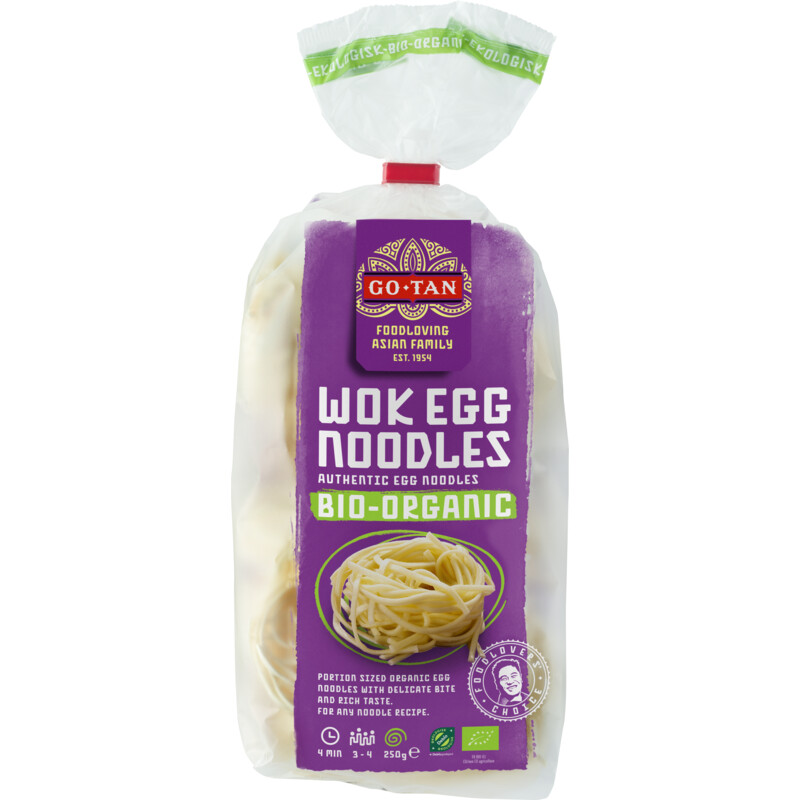 Een afbeelding van Go-Tan Wok egg noodles organic