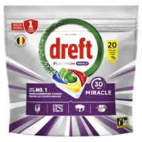 Dreft Platinum miracle vaatwascapsules citroen