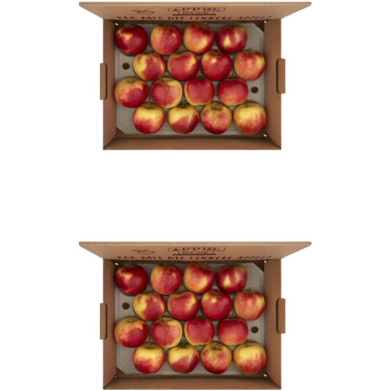 Een afbeelding van AH Fruitbox appels 2-pack