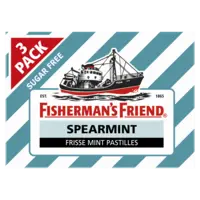 Fisherman's Friend Spearmint suikervrij 3-pack