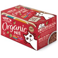 Een afbeelding van Lily's Kitchen Organic paté diverse smaken 8-pack