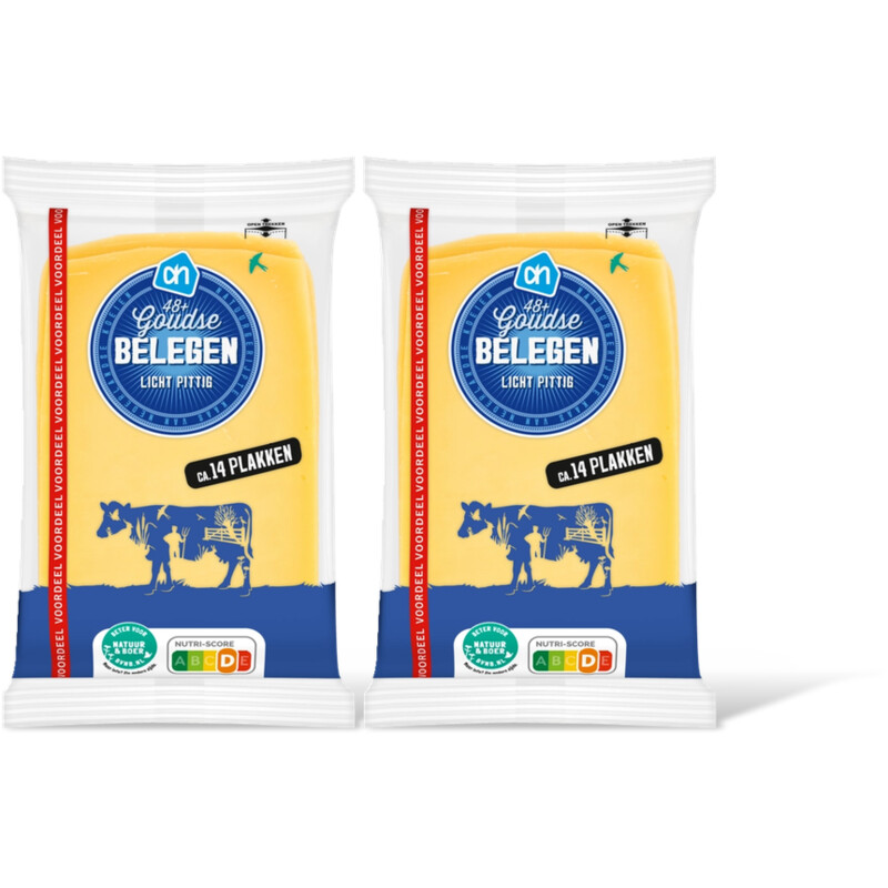 AH Goudse belegen 48+ plakken groot 2 pack