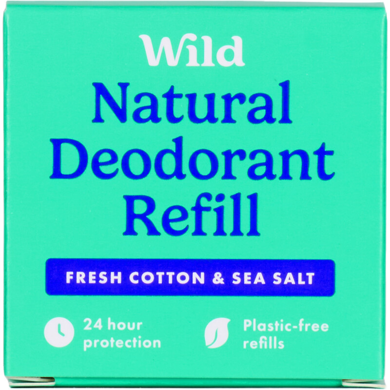 Een afbeelding van Wild Deodorant fresh cotton & sea salt refill