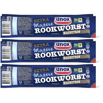 pdp-image-Unox Extra magere rookworst magnetron 3-pack