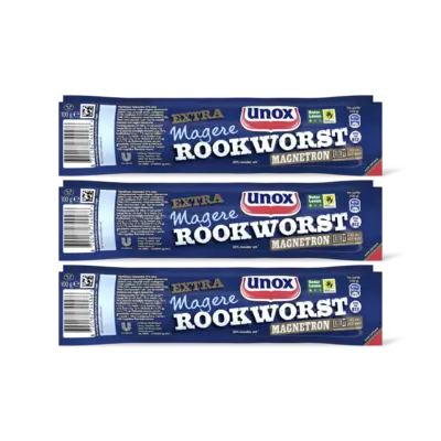 pdp-image-Unox Extra magere rookworst magnetron 3-pack