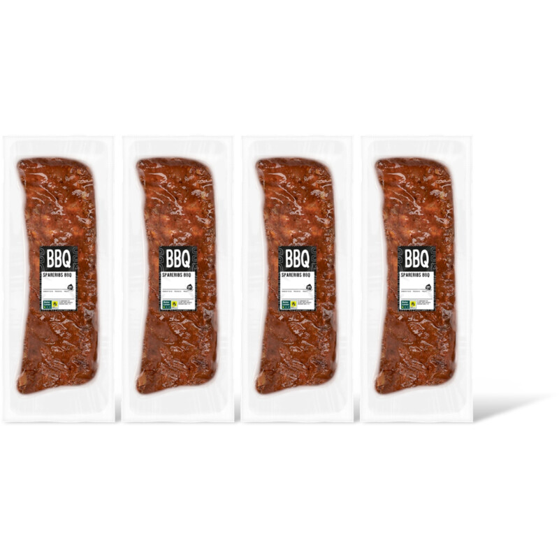 AH BBQ spareribs smokey 4-pack