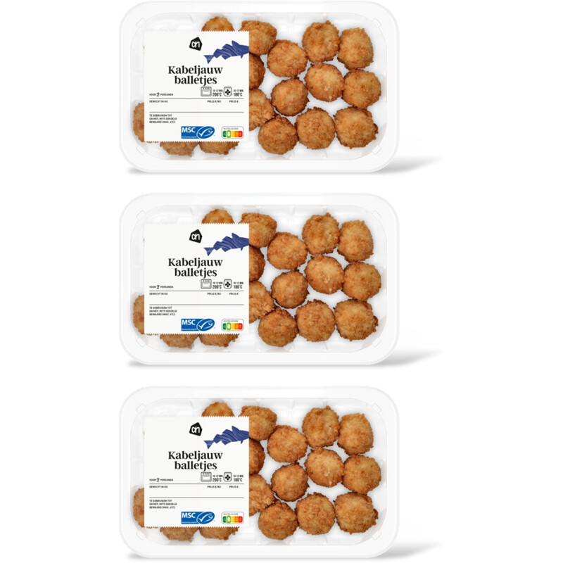 AH Kabeljauwballetjes 3-pack