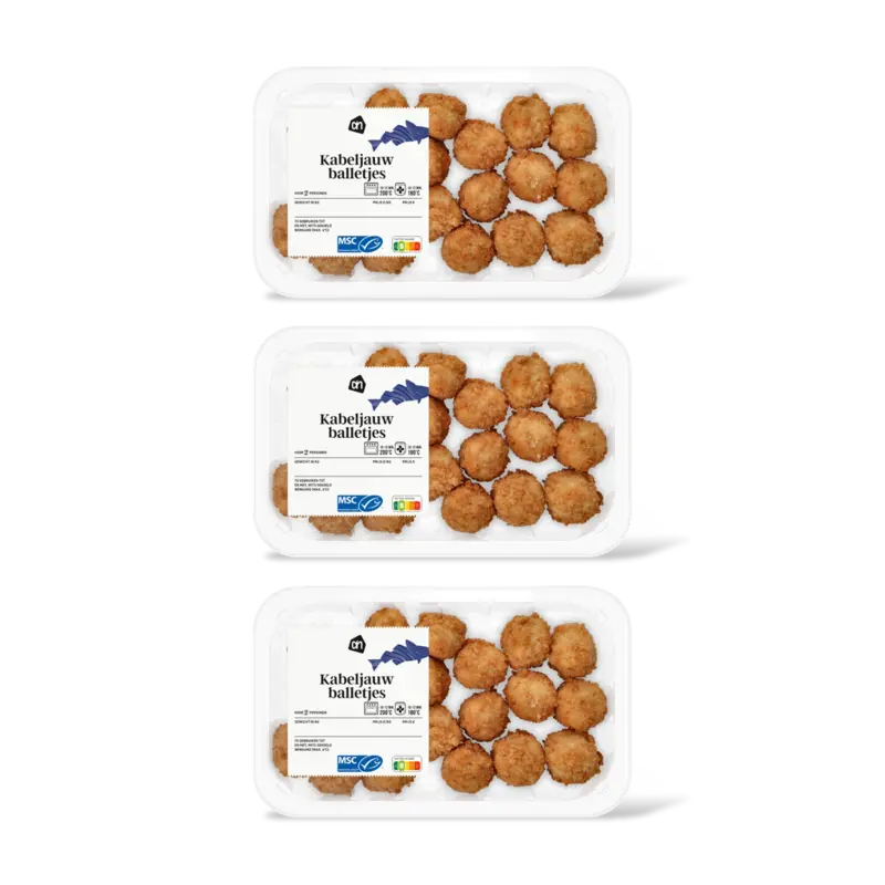 AH Kabeljauwballetjes 3-pack