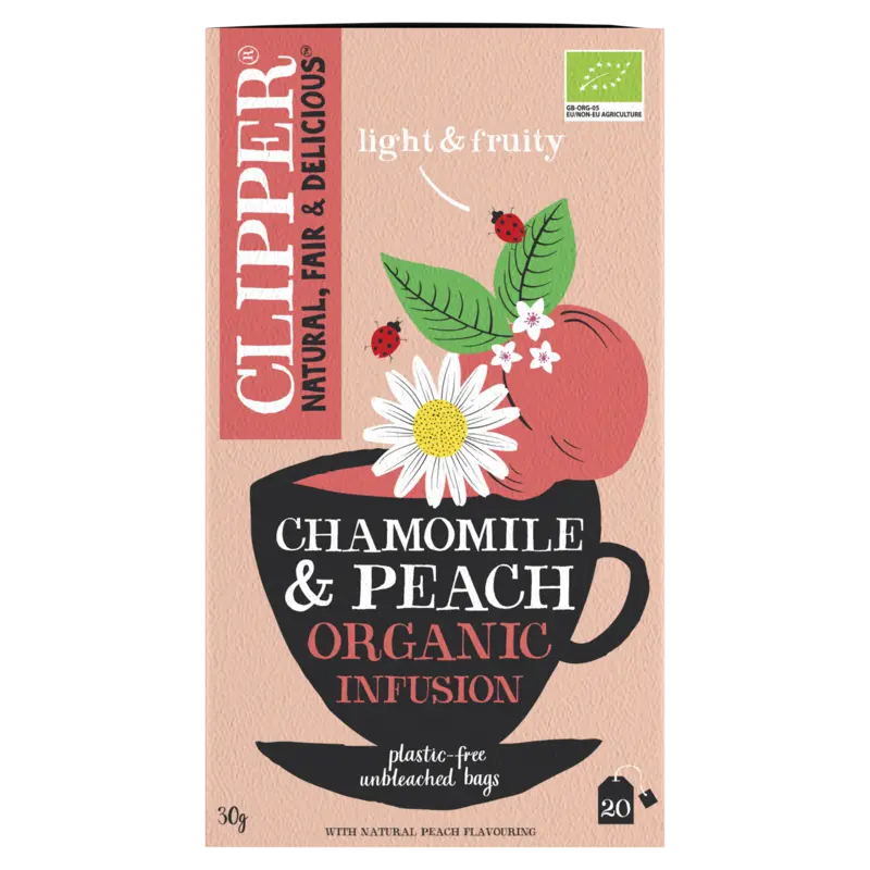 Clipper Chamomile peach organic infusion