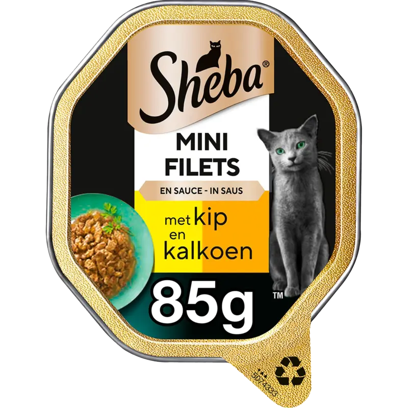 Sheba Mini filets n saus kip & kalkoen