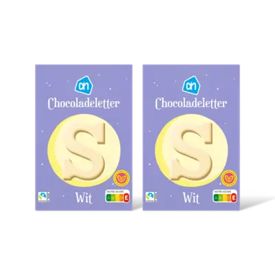 pdp-image-AH Chocoladeletter wit 2-pack