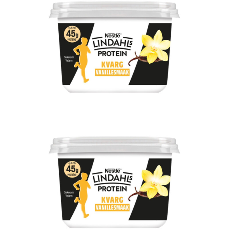 Een afbeelding van Lindahls Protein kvarg vanillesmaak 2-pack