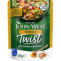 Een afbeelding van John West Twist tonijn met honing & mosterd
