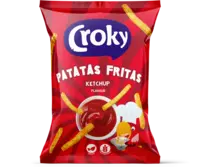 Croky Patatas fritas ketchup
