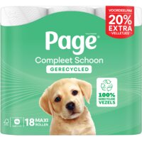 Een afbeelding van Page Compleet schoon gerecycled toiletpapier