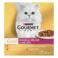 Gourmet Gold luxe mix met rund kip zeevis eend