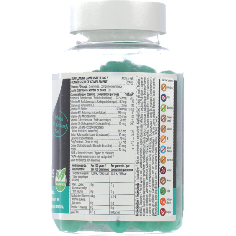 Een afbeelding van Lucovitaal Haar vitamines gummies