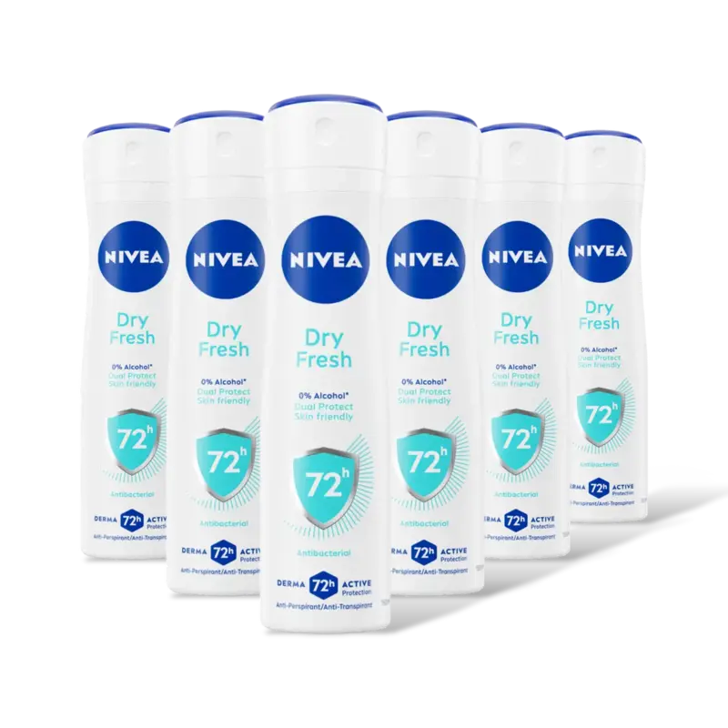 NIVEA Dry fresh deodorant spray 6-pack