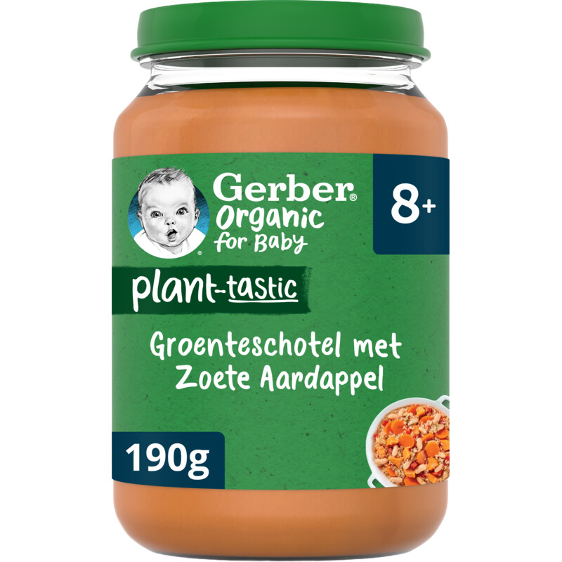 Een afbeelding van Gerber Organic Schotel zoete aardappel 8m+