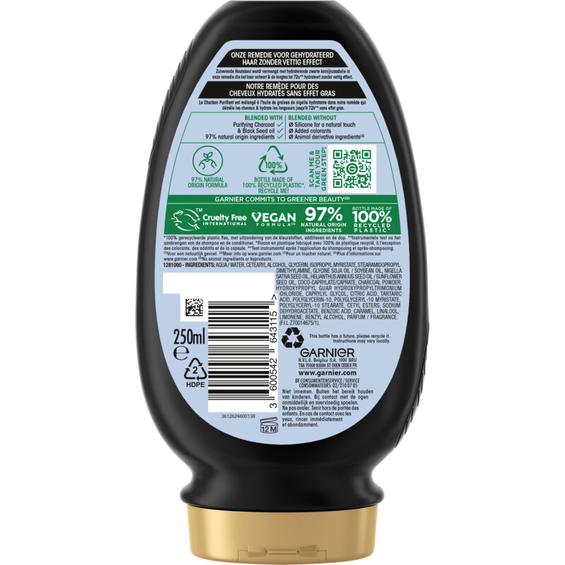 Een afbeelding van Ultra Doux Shampoo magnetic charcoal bel