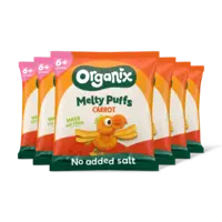 Organix Maïs knabbels met wortel 6m+ 6-pack