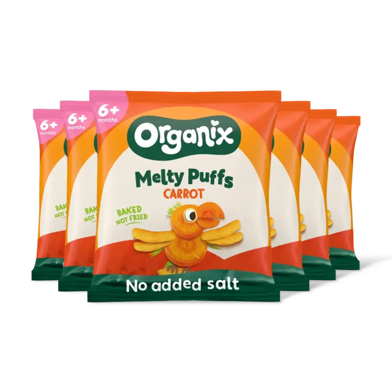 Maïs knabbels met wortel 6m+ 6-pack