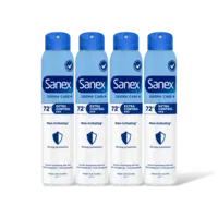 Sanex Derma care extra control deo spray 4-pck