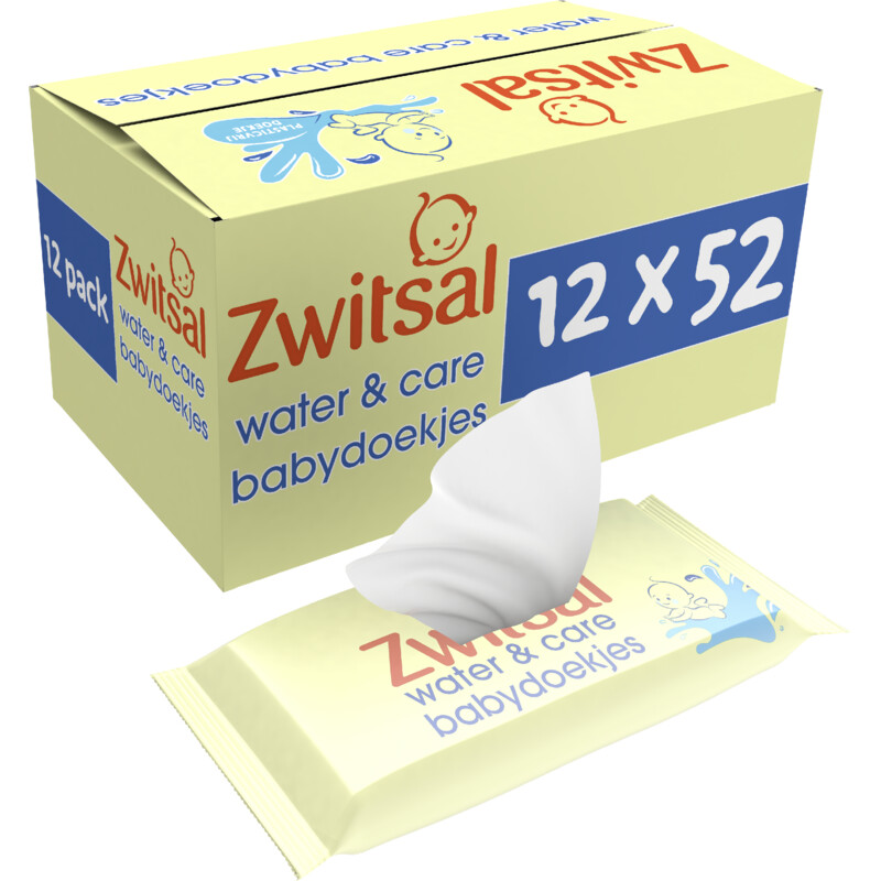 Een afbeelding van Zwitsal Water&care babydoekjes zwitsal geur