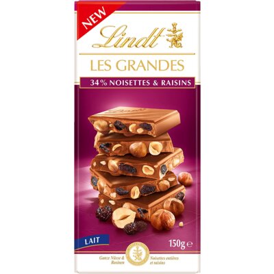 pdp-image-Lindt Les grandes 34% noisettes & raisins