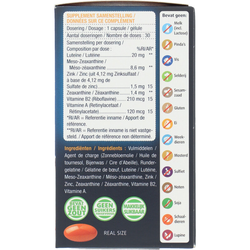 Een afbeelding van Lucovitaal Ogen, scherp zien & vochtbalans capsules