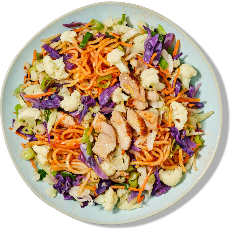 Een afbeelding van AH Noodle maaltijd gochujang chicken