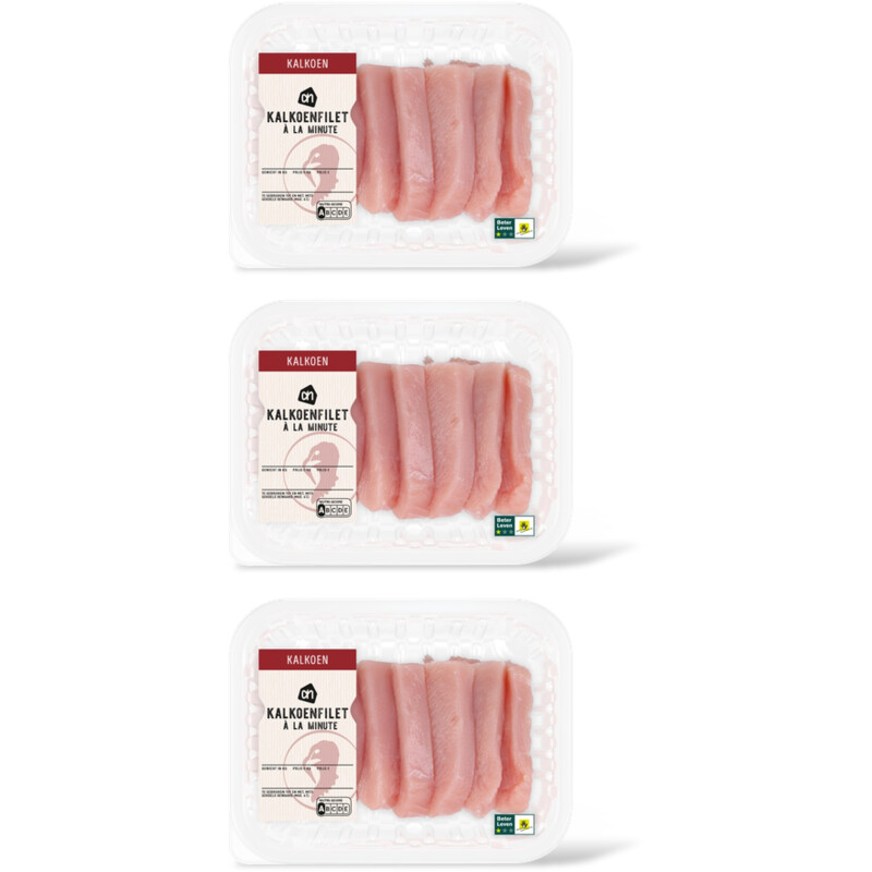 AH Kalkoenfilet Ã  la minute 3-pack