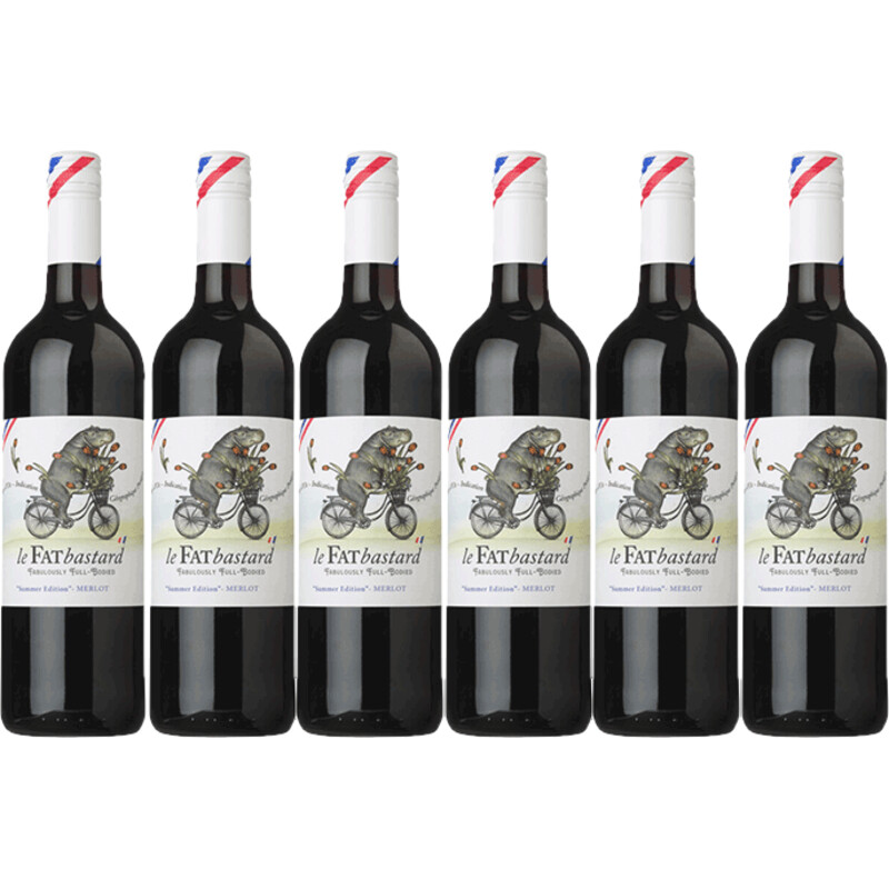 Een afbeelding van Fat bastard Merlot 6 flessen