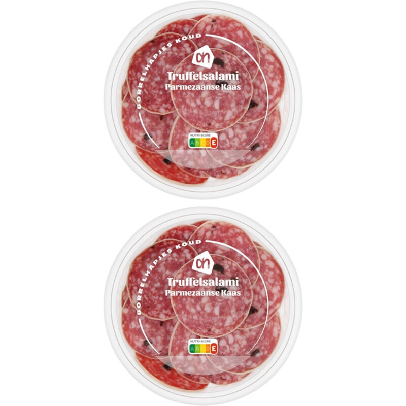 Een afbeelding van AH Truffelsalami Parmezaanse kaas 2-pack
