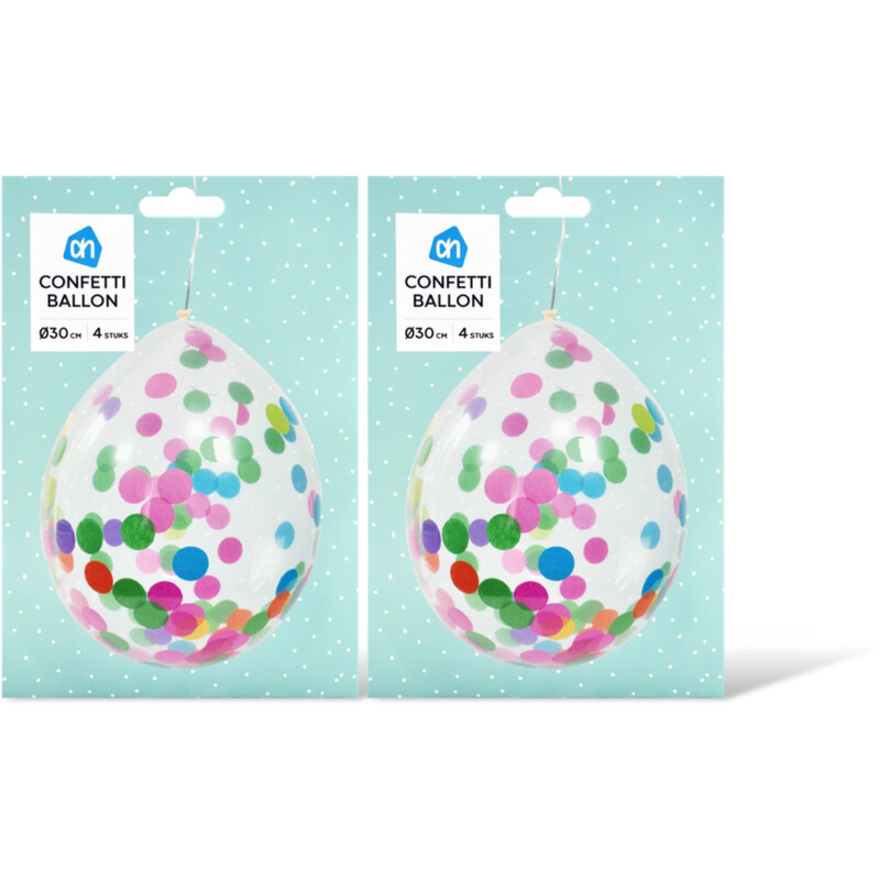 AH Confetti ballon 2-pack