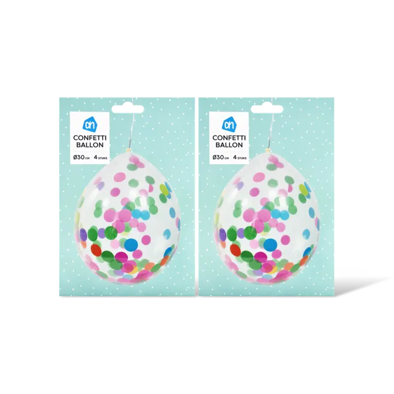 AH Confetti ballon 2-pack