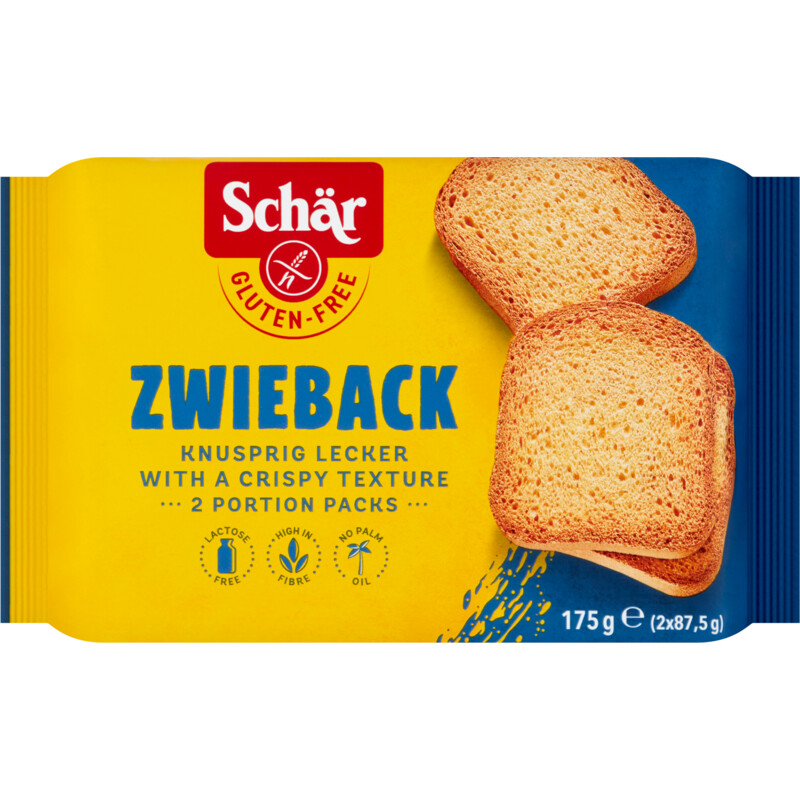Een afbeelding van Schär Zwieback beschuit glutenvrij