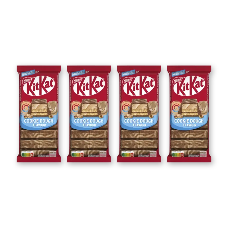 Melkchocoladereep cookie dough 4-pack