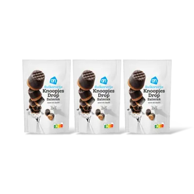 pdp-image-AH Knoopjesdrop salmiak suikervrij 3-pack