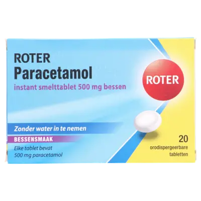 pdp-image-Roter Paracetamol 500 mg smelttabletten