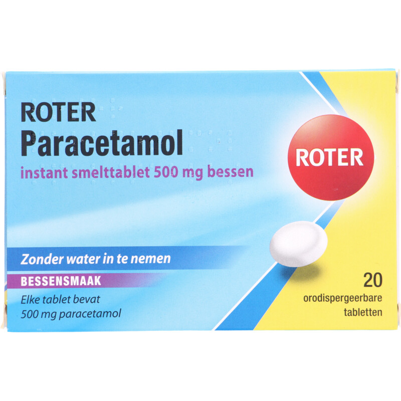 Een afbeelding van Roter Paracetamol 500 mg smelttabletten