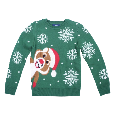 pdp-image-Blue Kerst trui gebreid 158/164