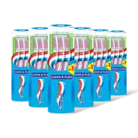 Aquafresh Clean & flex hard tandenborstel 6-pack