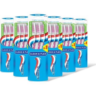 pdp-image-Aquafresh Clean & flex hard tandenborstel 6-pack