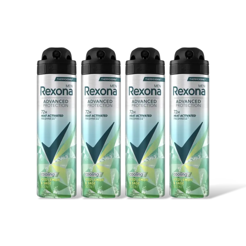Rexona Men cooling iced lemon & sage 4-pack