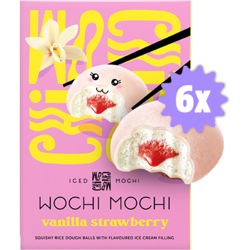 Een afbeelding van Wochi Mochi Iced mochi vani straw
